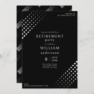 Invitation Retraite moderne des hommes d'entreprise noirs et 