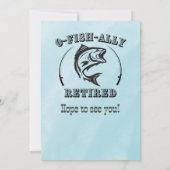 Invitation Retraite O-fish à la retraite pêche amusante (Dos)