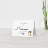 Invitation Retraite Party élégant, simple Personnalisé (Devant)