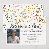 Invitation Retraite photo personnalisée (Devant / Derrière)