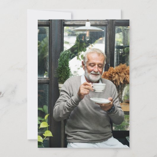 Invitation Retraite photo simple et moderne (Dos)