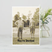 Invitation Retraite pour le golfeur qui aime le golf. Grand (Debout devant)