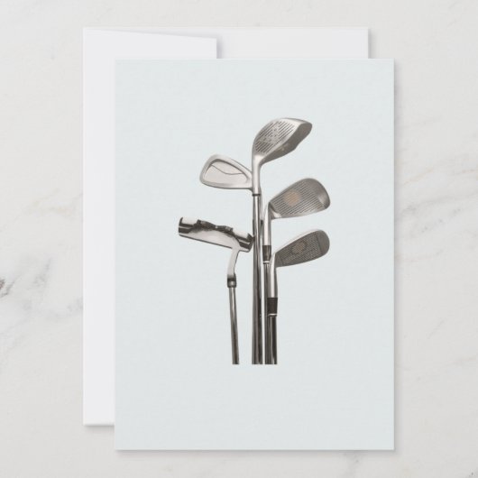 Invitation Retraite Red Golf Panier Par Tee Thème (Dos)