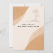 Invitation Retraite Relax & Retire Société Farewell Party (Dos)