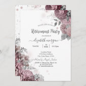 Invitation Retraite Rose Chic Blush (Devant / Derrière)