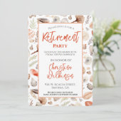 Invitation Retraite Seashell Beach Été (Debout devant)