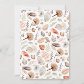 Invitation Retraite Seashell Beach Été (Dos)