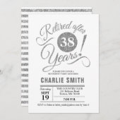 Invitation Retraite - Silver White (Devant / Derrière)