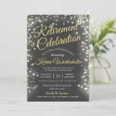 Invitation Retraite Starry Chalkboard Sky (Debout devant)