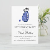 Invitation Retraite sur le thème du golf (Debout devant)