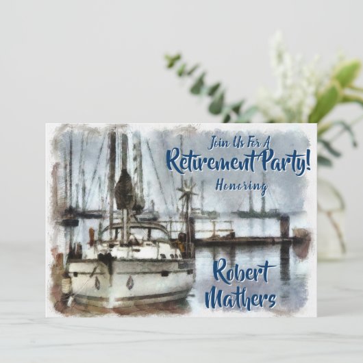 Invitation Retraite - Thème de navigation (Debout devant)