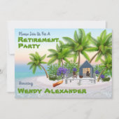 Invitation Retraite - Vacances amusantes (Devant)