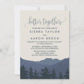 Invitation Retraite vers les montagnes Mieux Ensemble Mariage (Devant)