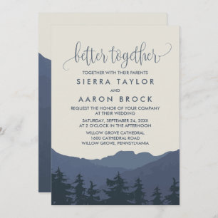 Invitation Retraite vers les montagnes Mieux Ensemble Mariage