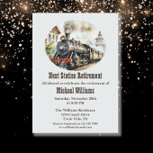 Invitation Retraite Voyage Rolling Party Train Prochain Gare