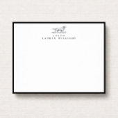 Invitation Retriever Dog Sketch Black Border Note Card