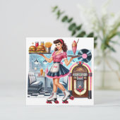 Invitation rétro (Debout devant)