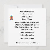 Invitation rétro (Dos)