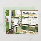 Invitation Retro 1940s Dinner Party (Devant / Derrière)