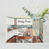 Invitation Retro 1940s Dinner Party (Debout devant)