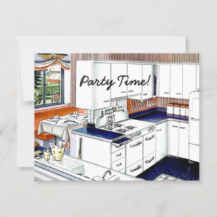 Invitation Retro 1940s Dinner Party