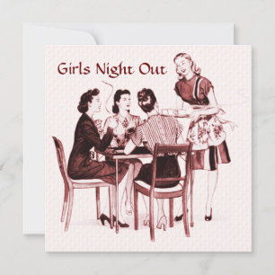 Invitation Retro 1940s Girls Night Out