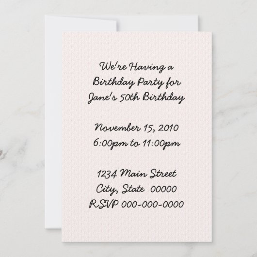 Invitation Retro 1950 (Dos)