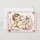 Invitation Retro 1950 Baby shower V2 (Devant)