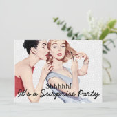 Invitation Retro 1950 Surprise Birthday Party (Debout devant)