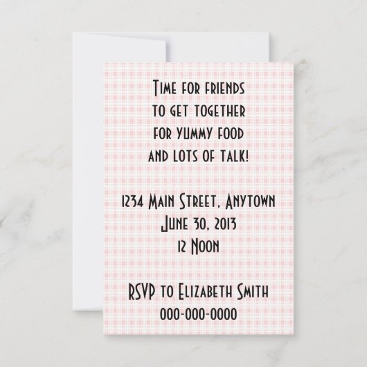 Invitation Retro 1950s Luncheon V2 (Dos)