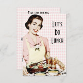 Invitation Retro 1950s Luncheon V2 (Devant / Derrière)