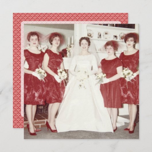 Invitation Retro 1960 Bachelorette Party (Devant / Derrière)