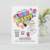 Invitation Retro 1990s Graduation Party (Debout devant)