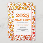 Invitation Retro 2023 Graduation Party (Devant / Derrière)