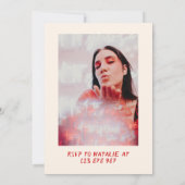 Invitation Retro 21st Gâteau Hello Twenty One Photo Anniversa (Dos)