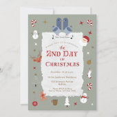 Invitation Retro 2e jour de Noël fête de Noël tardive (Devant)