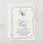 Invitation Retro 30th Cheers To Thirty Coastal Birthday Party (Devant)