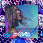 Invitation Retro 40th Birthday Colorful 90s Music Album Couve<br><div class="desc">👉 Vivez votre rêve et créez votre propre pochette d'album de musique des années 90 avec cette invitation rétro style 40e anniversaire! Le design de l'invitation serait le mieux avec une photo de closeup brillante. La superposition du néon encadrera votre visage. #zazzlemade - Cliquez simplement pour personnaliser ce design 🔥...</div>