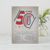 Invitation Retro 50e anniversaire (Debout devant)