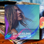 Invitation Retro 50th Birthday Colorful 90s Music Album Couve<br><div class="desc">👉 Vivez votre rêve et créez votre propre pochette d'album de musique des années 90 avec cette invitation rétro style 50ème anniversaire! Le design de l'invitation serait le mieux avec une photo de closeup brillante. La superposition du néon encadrera votre visage. #zazzlemade - Cliquez simplement pour personnaliser ce design 🔥...</div>
