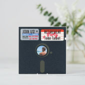 invitation Retro 5.25 de la partie de retrait de d (Debout devant)