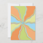 Invitation Retro 60's 70's Hippie Super Party (Dos)