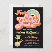 Invitation Retro 60's 70's Hippie Super Party (Devant)