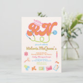 Invitation Rétro 60's 70's Infirmière Graduation (Debout devant)