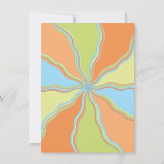 Invitation Rétro 60's 70's Infirmière Graduation (Dos)