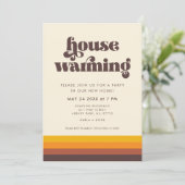 Invitation Retro 60s Vintage Mid Century House Party (Debout devant)