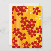 Invitation Retro 70s Groovy Floral Pattern (Devant)