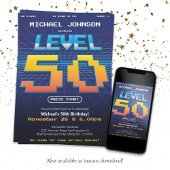 Invitation Retro 80s Funny 50e anniversaire fête