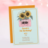 Invitation Retro 80s Music Girls Anniversaire