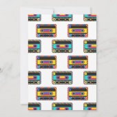 Invitation Retro 80s Neon Cassette Dance Party (Dos)